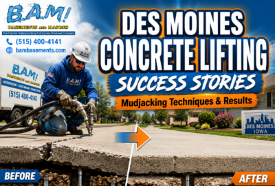 Des Moines Concrete Lifting Success Stories: Mudjacking Techniques & Results